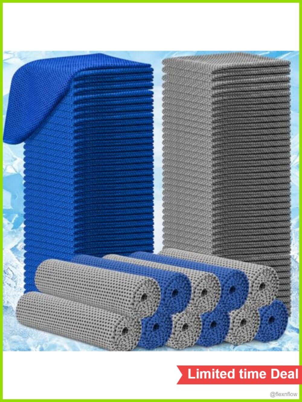 Cooling Towels 80 Pc Microfiber Yoga Gym Fitness Neck Wrap Reusable